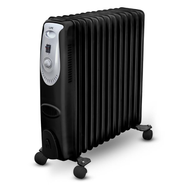 LIFE 221-0309 Comfy XL Oil Filled Radiator, Black