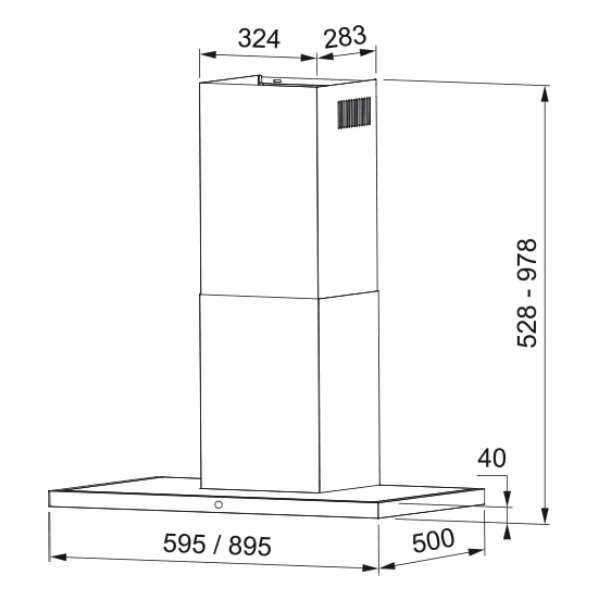 FRANKE ARNO 90 XS/BK Chimney Hood | Franke| Image 2