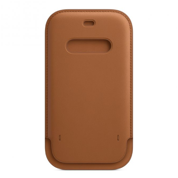 APPLE Leather Sleeve Case with MagSafe for iPhone 12/12 Pro Smartphone, Saddle Brown | Apple| Image 3