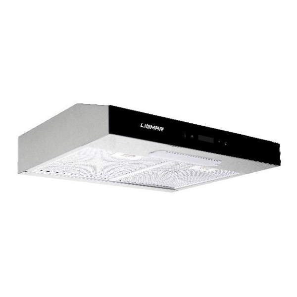 LIGMAR F1360F9N1T Free Standing Hood, Black Glass