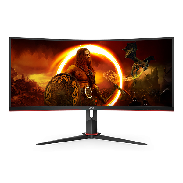 AOC CU34G2X/BK Κυρτή Gaming Οθόνη Ηλεκτρονικού Υπολογιστή, 34" | Aoc