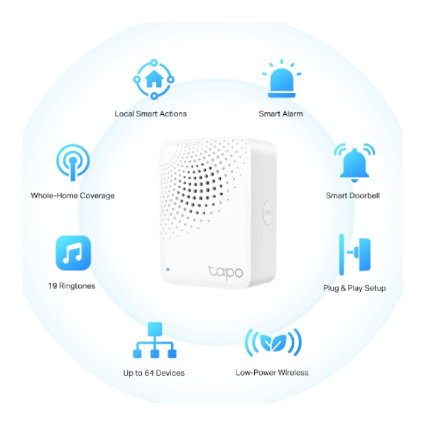 TP-LINK Tapo H100 Smart Hub, Κέντρο Ελέγχου | Tp-link| Image 2