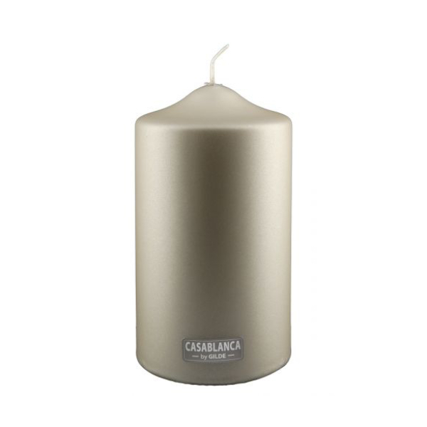 Wax Pillar Candle, Champagne