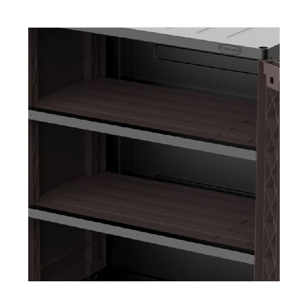 DURAMAX IDMOFST003DW Outdoor Storage Cabinet 81X47X90 cm Brown | Duramax| Image 3