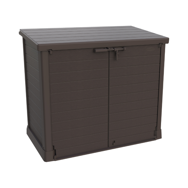 DURAMAX 86631-1200L FLAT Outdoor Storage Cabinet 145X82.5X125cm Brown