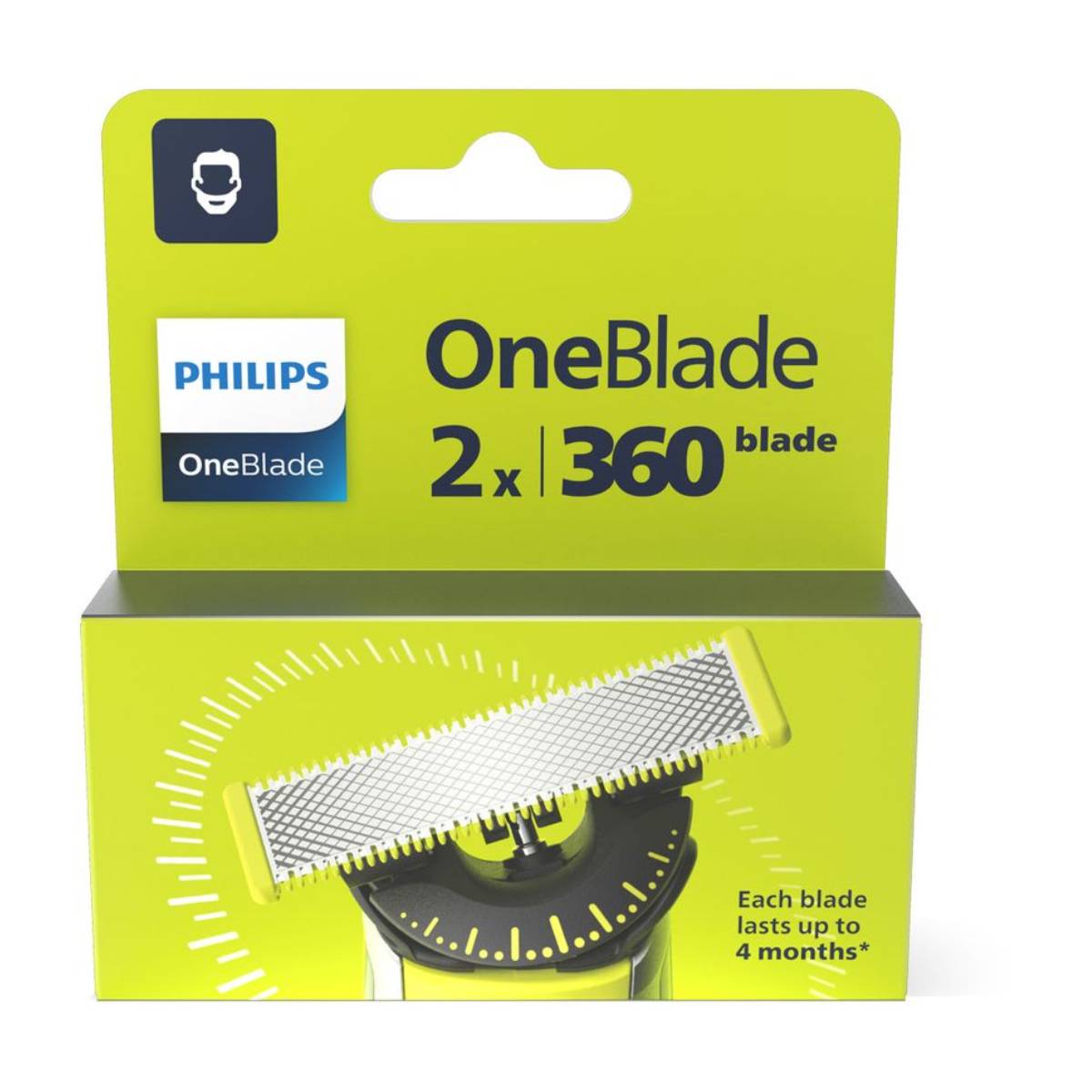 PHILIPS QP420/50 One Blade Replacement Blades, 2 Pieces | Philips| Image 2