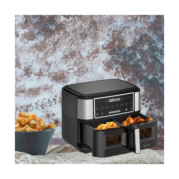 IZZY 224915 IZ-8225 Air Fryer XXL 10 lt Dual Zone, Black | Izzy| Image 5