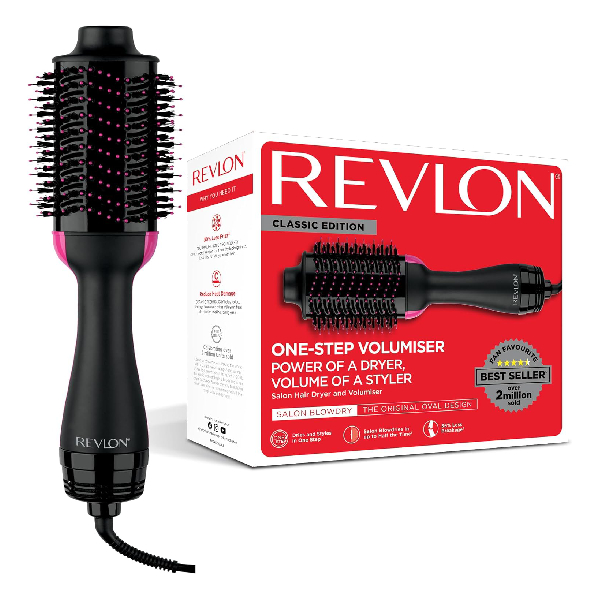 REVLON RVDR5222UK4 Στεγνωτήρας Μαλλιών και Βούρτσα Θερμού αέρα, Μαύρο | Revlon