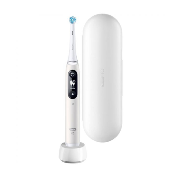 BRAUN Oral-B IO Series 6 Electric Toothbrush With Travel Case, White 