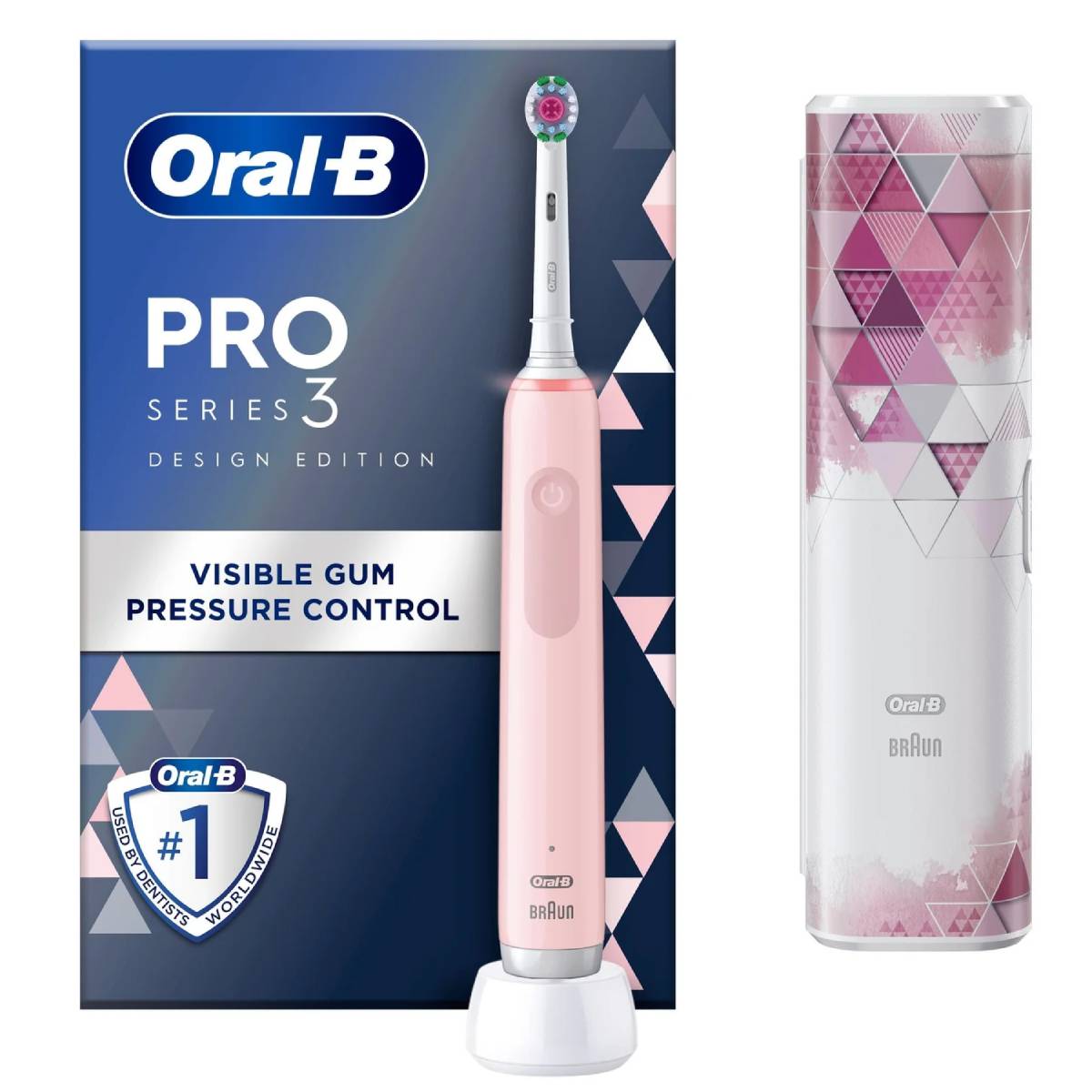 BRAUN Oral B Pro X-Clean Series 3 Ηλεκτρική Οδοντόβουρτσα, Ροζ | Braun