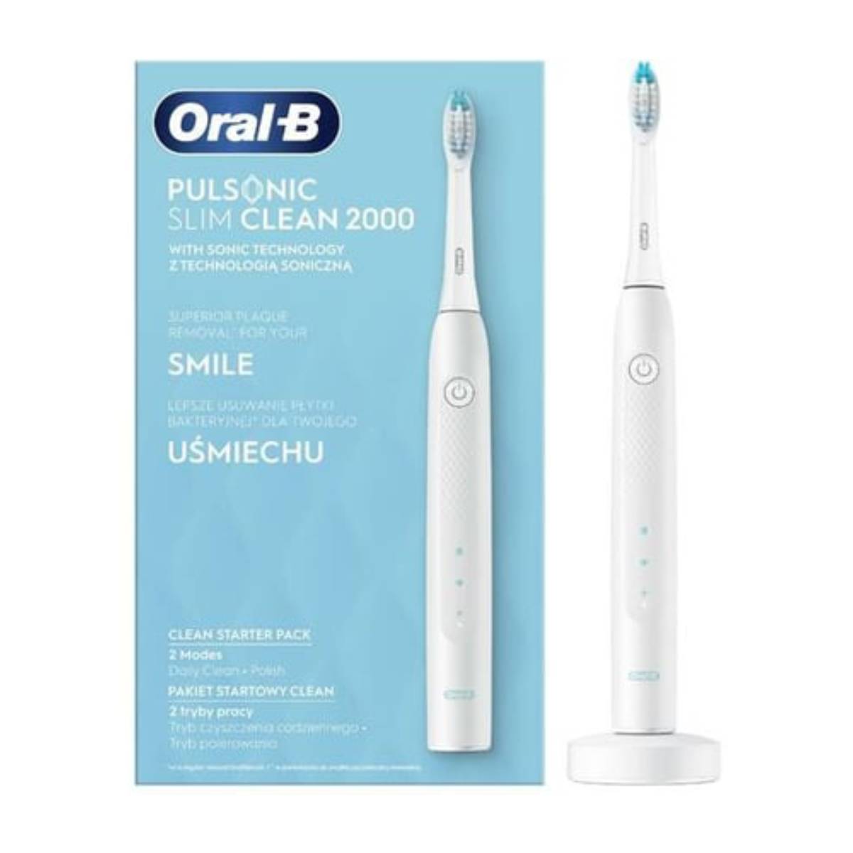 BRAUN Oral B Pulsonic Slim Clean 2000 Ηλεκτρική Οδοντόβουρτσα, Άσπρο | Braun