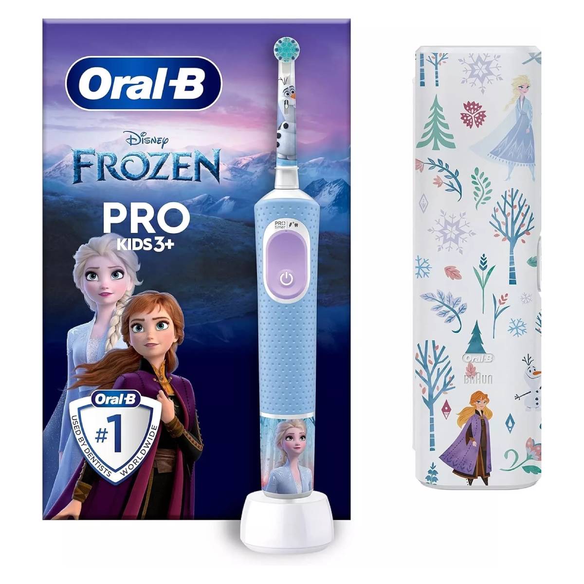 BRAUN Oral B D10 Vitality Pro Electric Toothbrush for Kids, Frozen