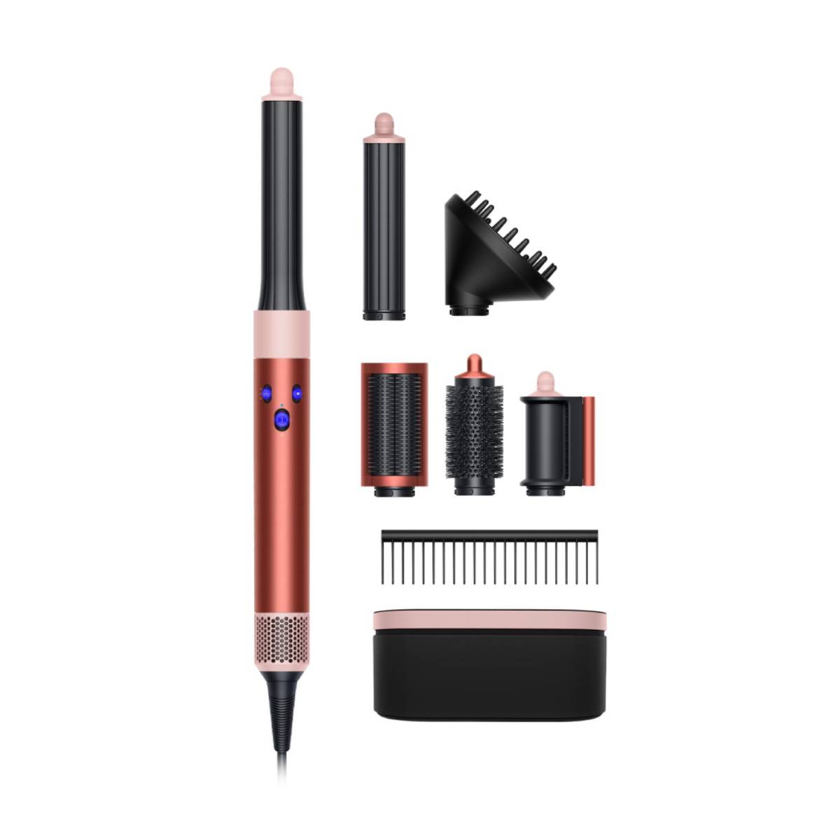 DYSON HS05 Complete Airwrap Electric Hair Brush, Strawberry Bronze/Blush Pink