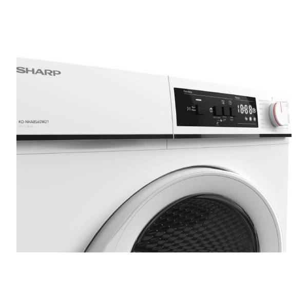 SHARP KD-NHA8S6GW21EE Dryer 8kg, White | Sharp| Image 3