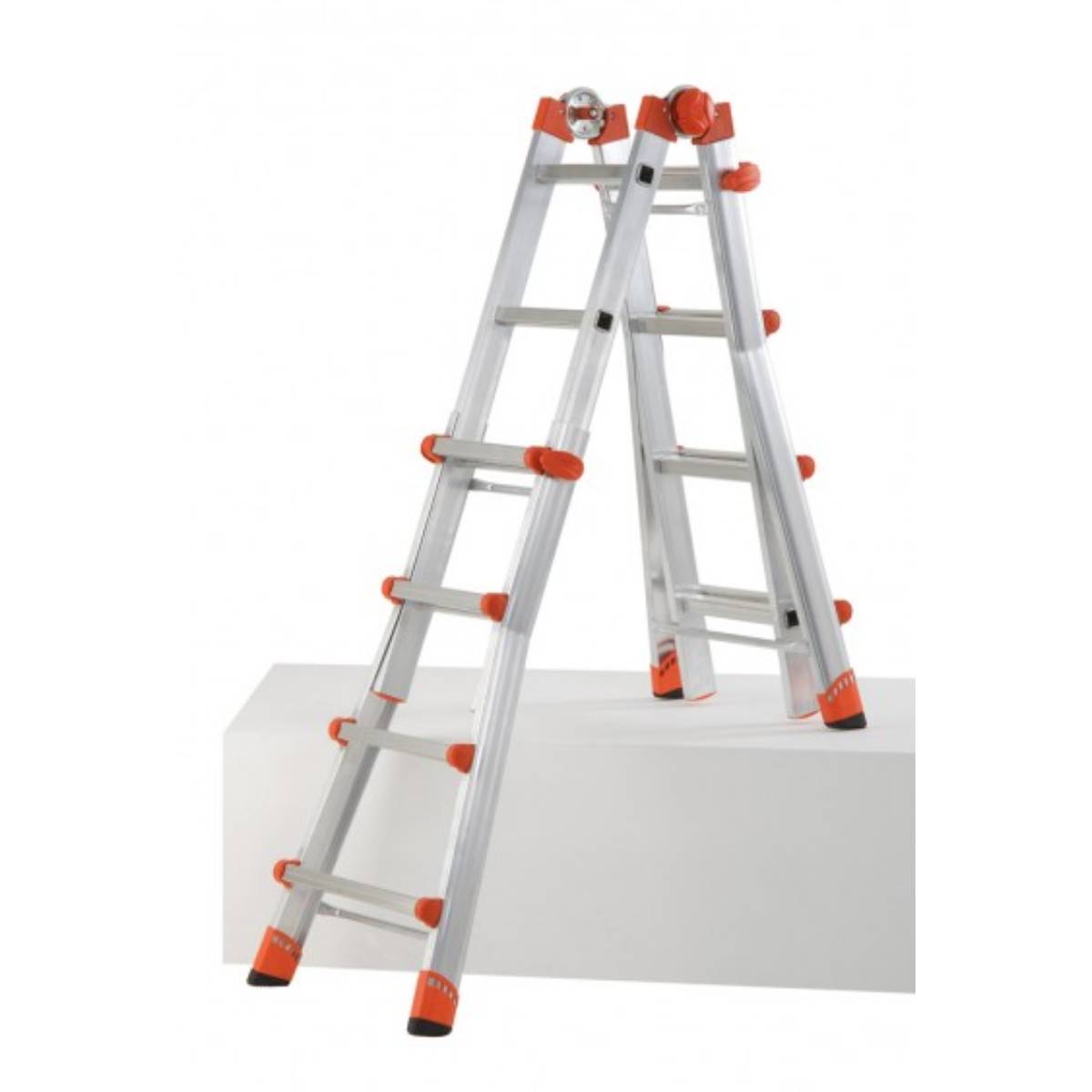 GIERRE GAL020 Telescopic Aluminum Double Ladder 4+4 Steps | Gierre| Image 3