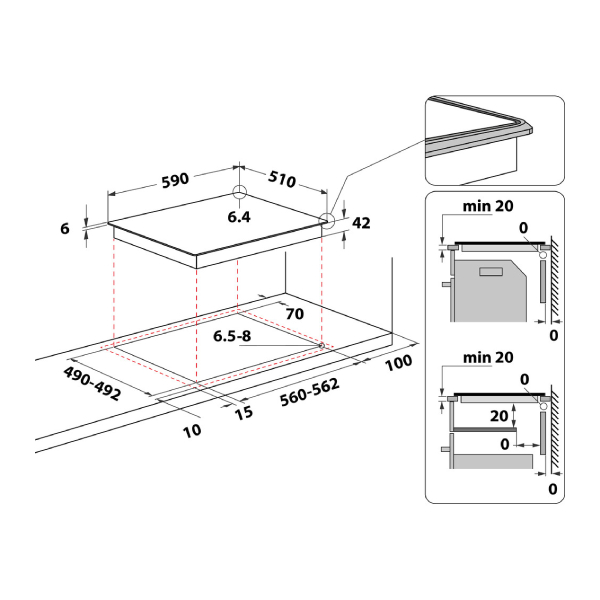 WHIRLPOOL AKT 8601IX Hob | Whirlpool| Image 2