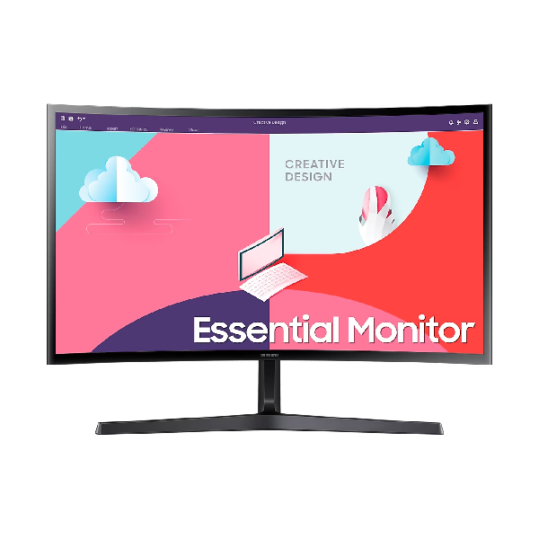 SAMSUNG LS24C366EAUXEN S36C Essential Curved PC Monitor 24", Black