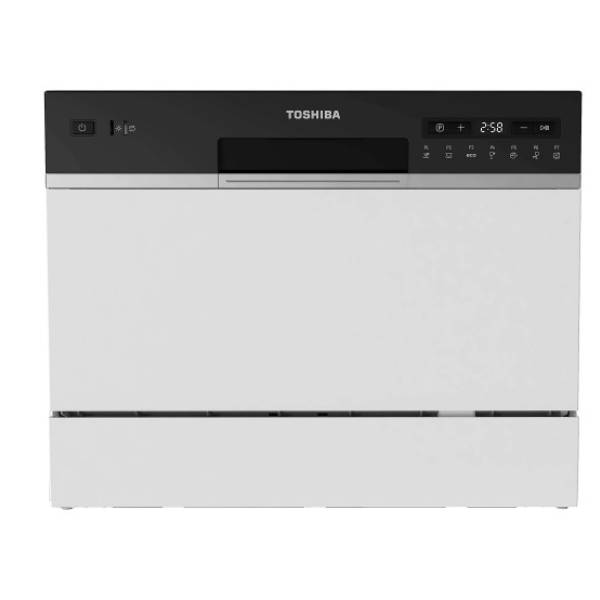 TOSHIBA DW-06T2 Mini Dishwasher, White