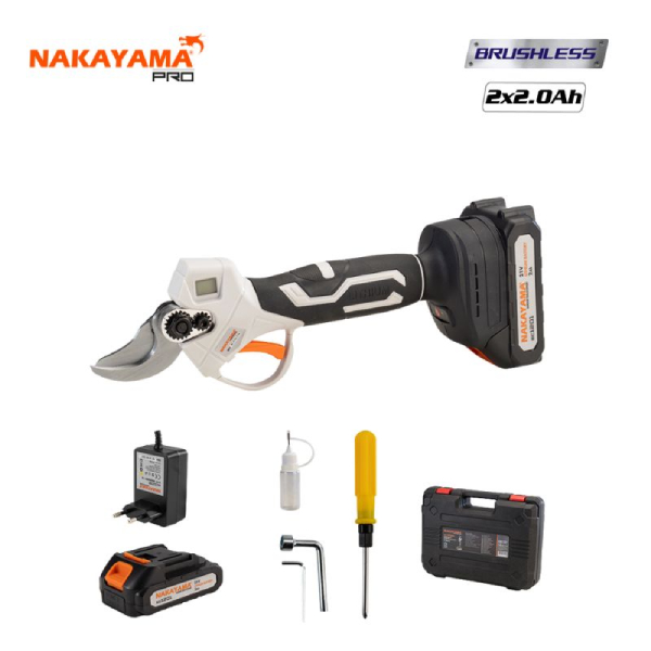 NAKAYAMA EC1250 Κλαδευτήρι Μπαταρίας 21V, 2X2.0Ah