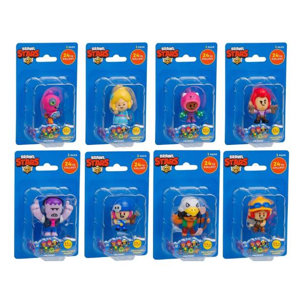 MATTEL P.M.I. Brawl Stars Συλλεκτικές Φιγούρες, 1 Τυχαίο Τεμάχιο