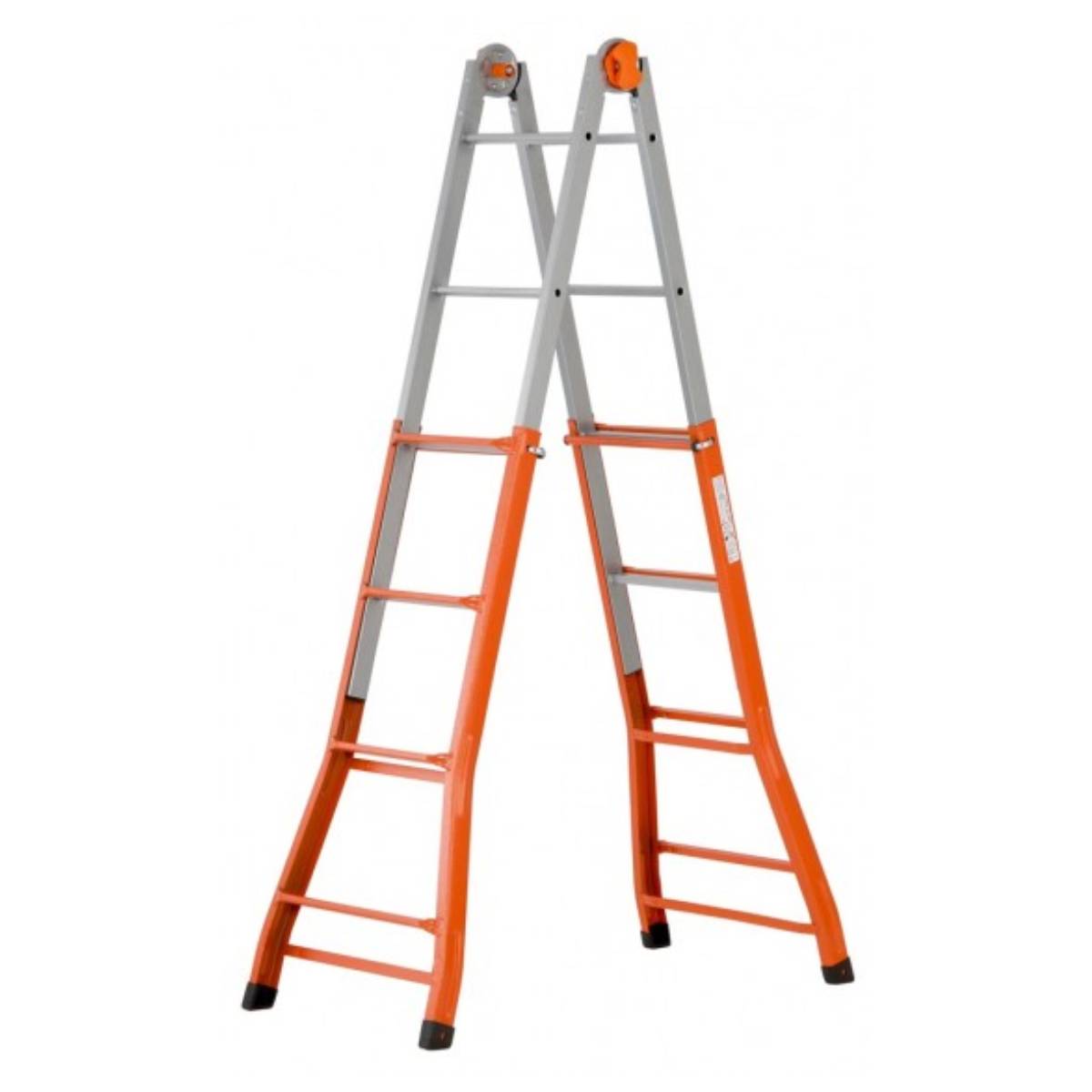 GIERRE GA0040 Metal Telescopic Double Ladder 4+4 Steps