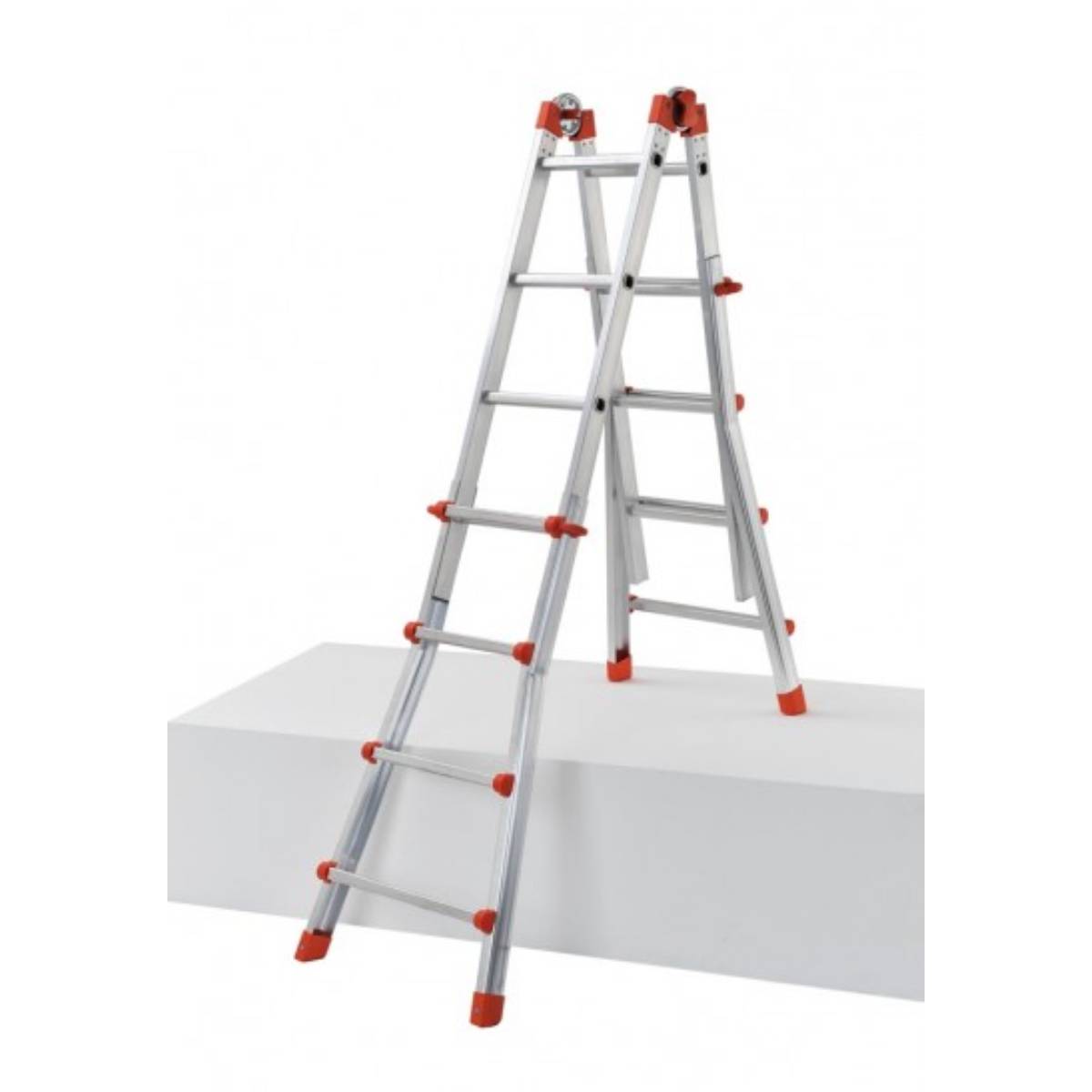 GIERRE GAL002 Alouminum Telescopic Double Ladder 4+4 Steps | Gierre| Image 3