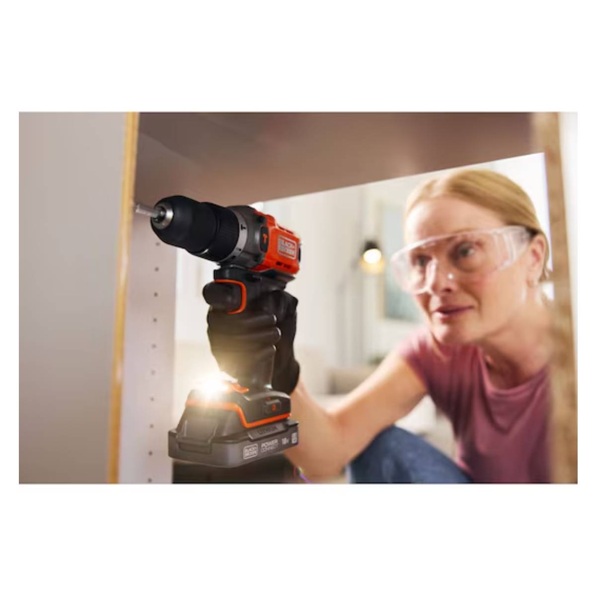 BLACK & DECKER BCD383D1XC-QW Κρουστικό Δραπανοκατσάβιδο Μπαταρίας 18V, 2X2 Ah | Black-decker| Image 5